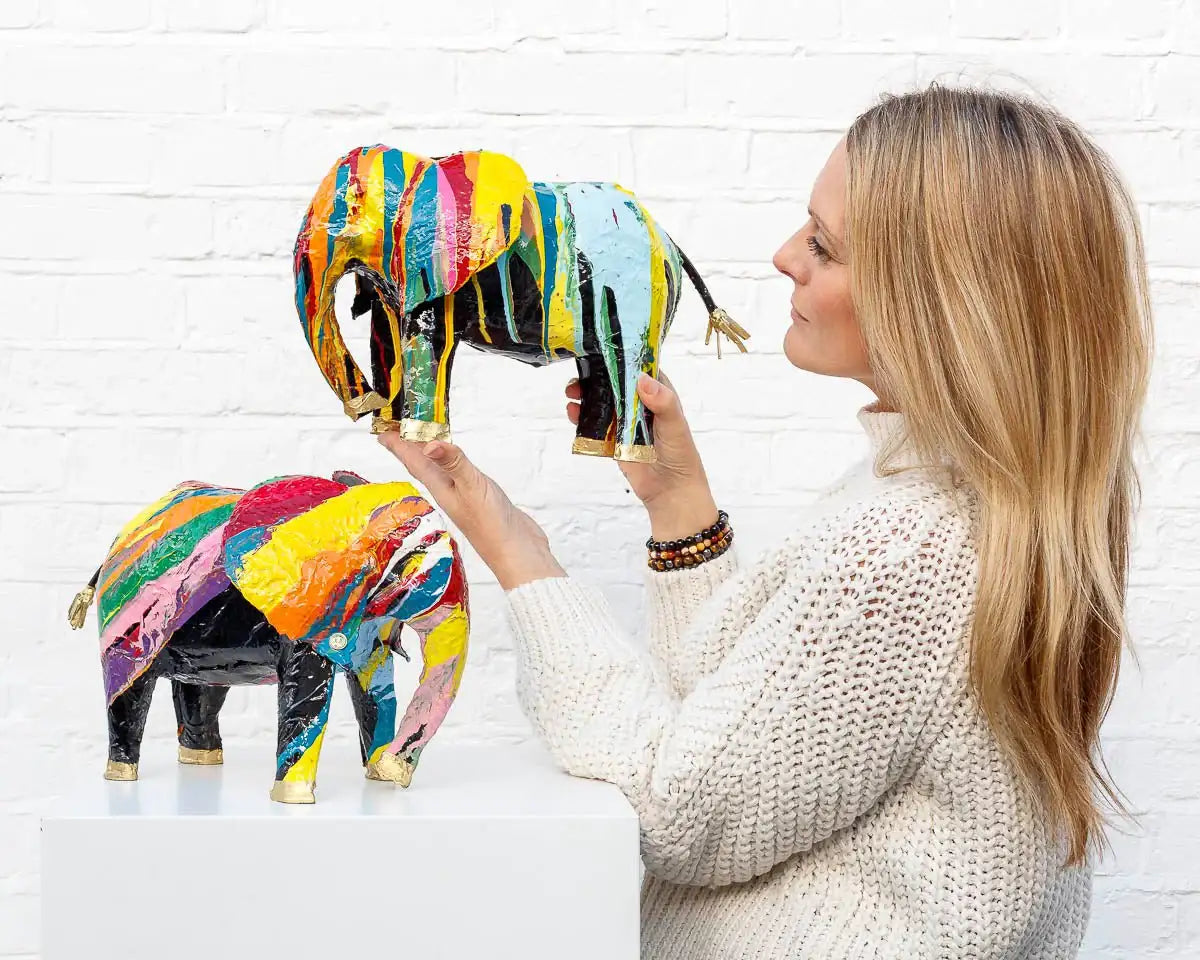 Hibo - Original Sculpture - SOLD by artist Rozanne Bell - Wyecliffe Galleries