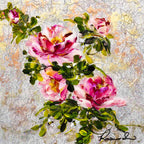 Pink Blush - Original - SOLD by artist Rozanne Bell - Wyecliffe Galleries