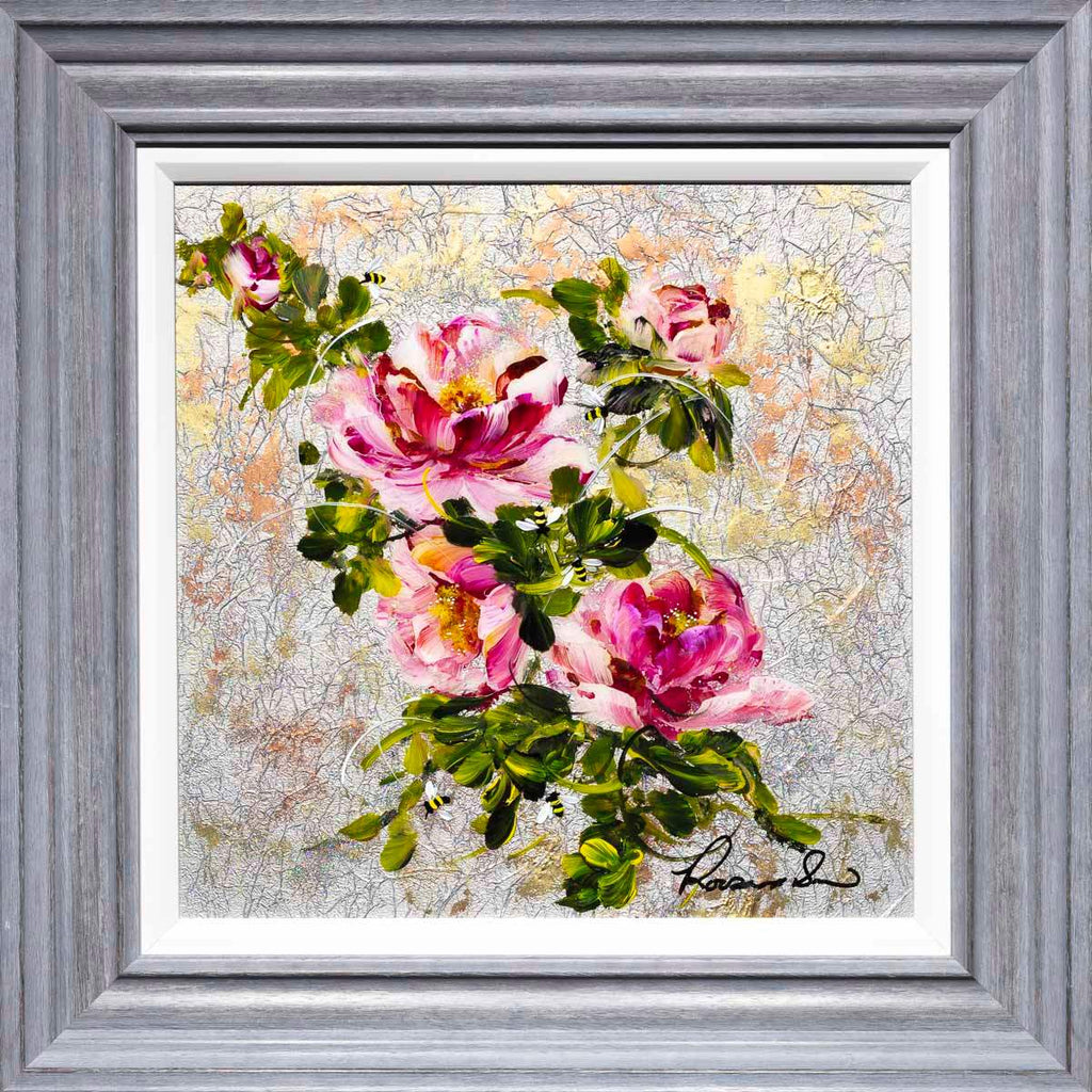 Pink Blush - Original - SOLD by artist Rozanne Bell - Wyecliffe Galleries