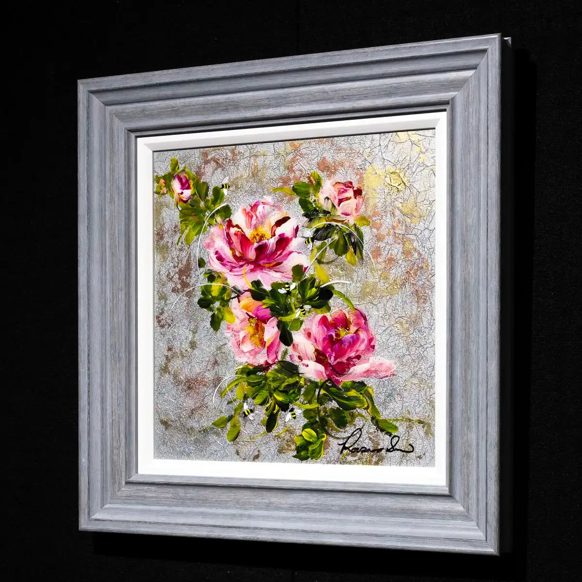 Pink Blush - Original - SOLD by artist Rozanne Bell - Wyecliffe Galleries