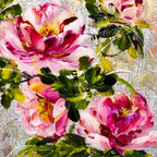 Pink Blush - Original - SOLD by artist Rozanne Bell - Wyecliffe Galleries