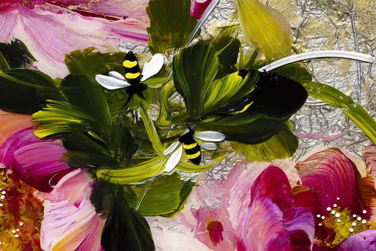 Pink Blush - Original - SOLD by artist Rozanne Bell - Wyecliffe Galleries