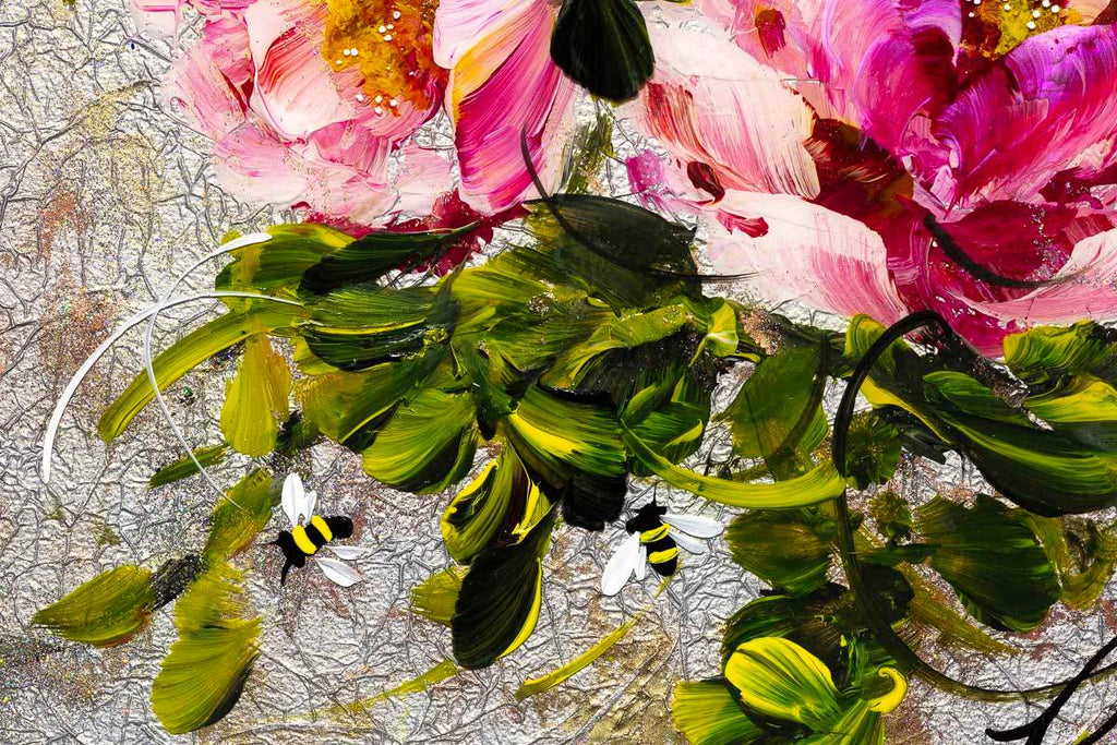 Pink Blush - Original - SOLD by artist Rozanne Bell - Wyecliffe Galleries