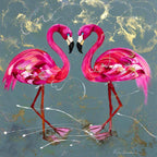 Pink Femininity - Original - SOLD by artist Rozanne Bell - Wyecliffe Galleries