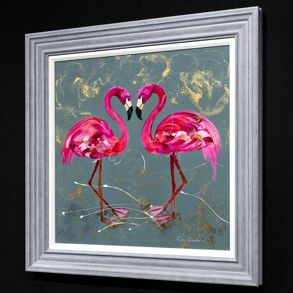 Pink Femininity - Original - SOLD by artist Rozanne Bell - Wyecliffe Galleries