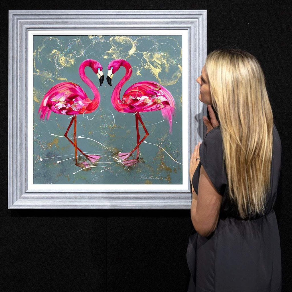 Pink Femininity - Original - SOLD by artist Rozanne Bell - Wyecliffe Galleries