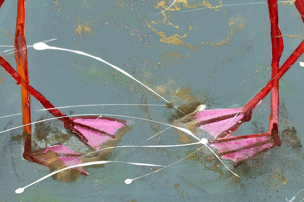 Pink Femininity - Original - SOLD by artist Rozanne Bell - Wyecliffe Galleries