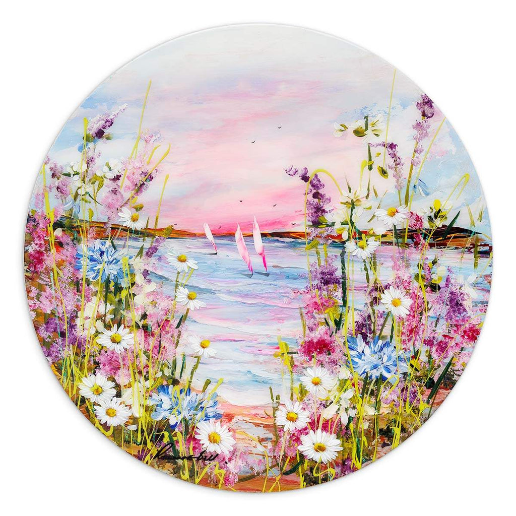 Pink Paradise - Original - SOLD by artist Rozanne Bell - Wyecliffe Galleries