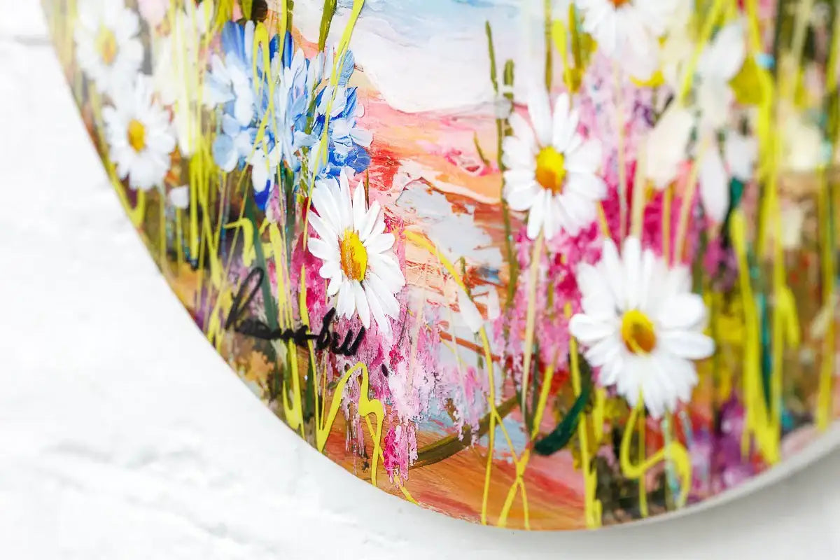 Pink Paradise - Original - SOLD by artist Rozanne Bell - Wyecliffe Galleries