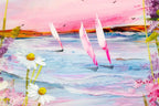 Pink Paradise - Original - SOLD by artist Rozanne Bell - Wyecliffe Galleries