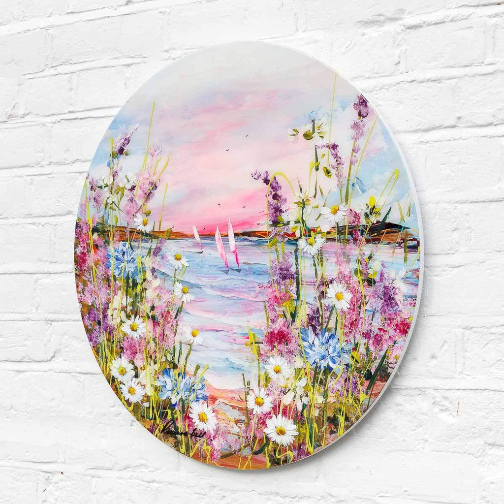 Pink Paradise - Original - SOLD by artist Rozanne Bell - Wyecliffe Galleries