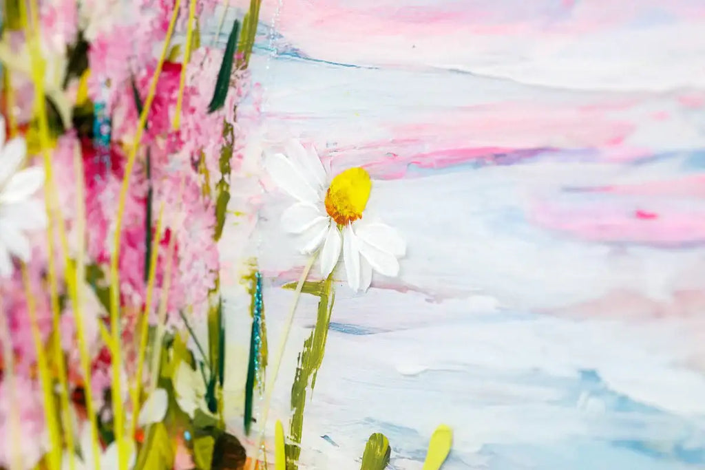 Pink Paradise - Original - SOLD by artist Rozanne Bell - Wyecliffe Galleries