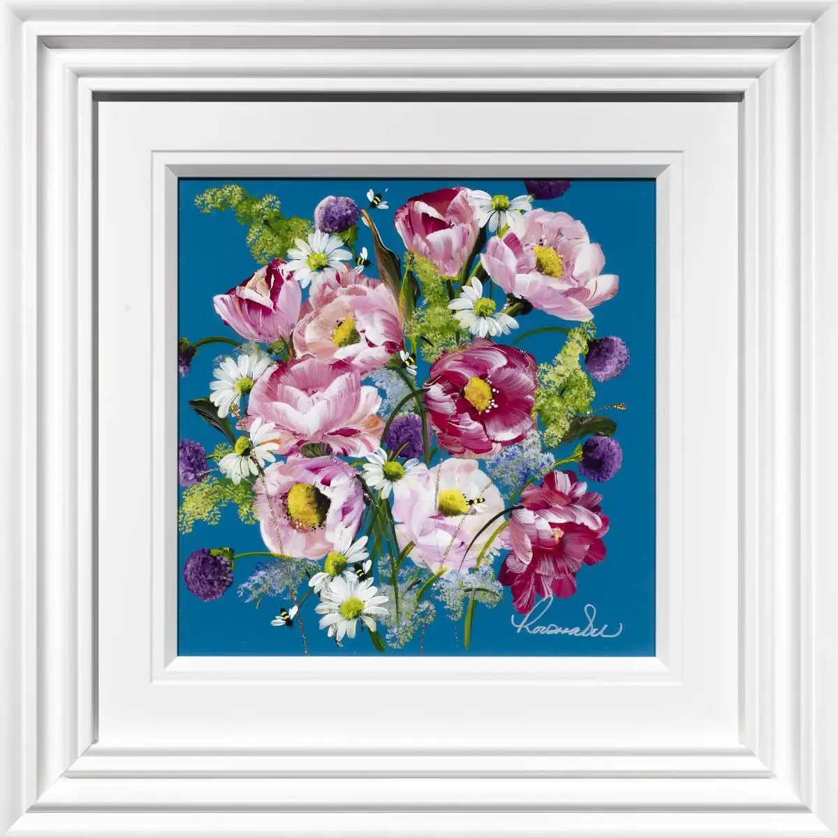 Pink Passion - Original - SOLD by artist Rozanne Bell - Wyecliffe Galleries