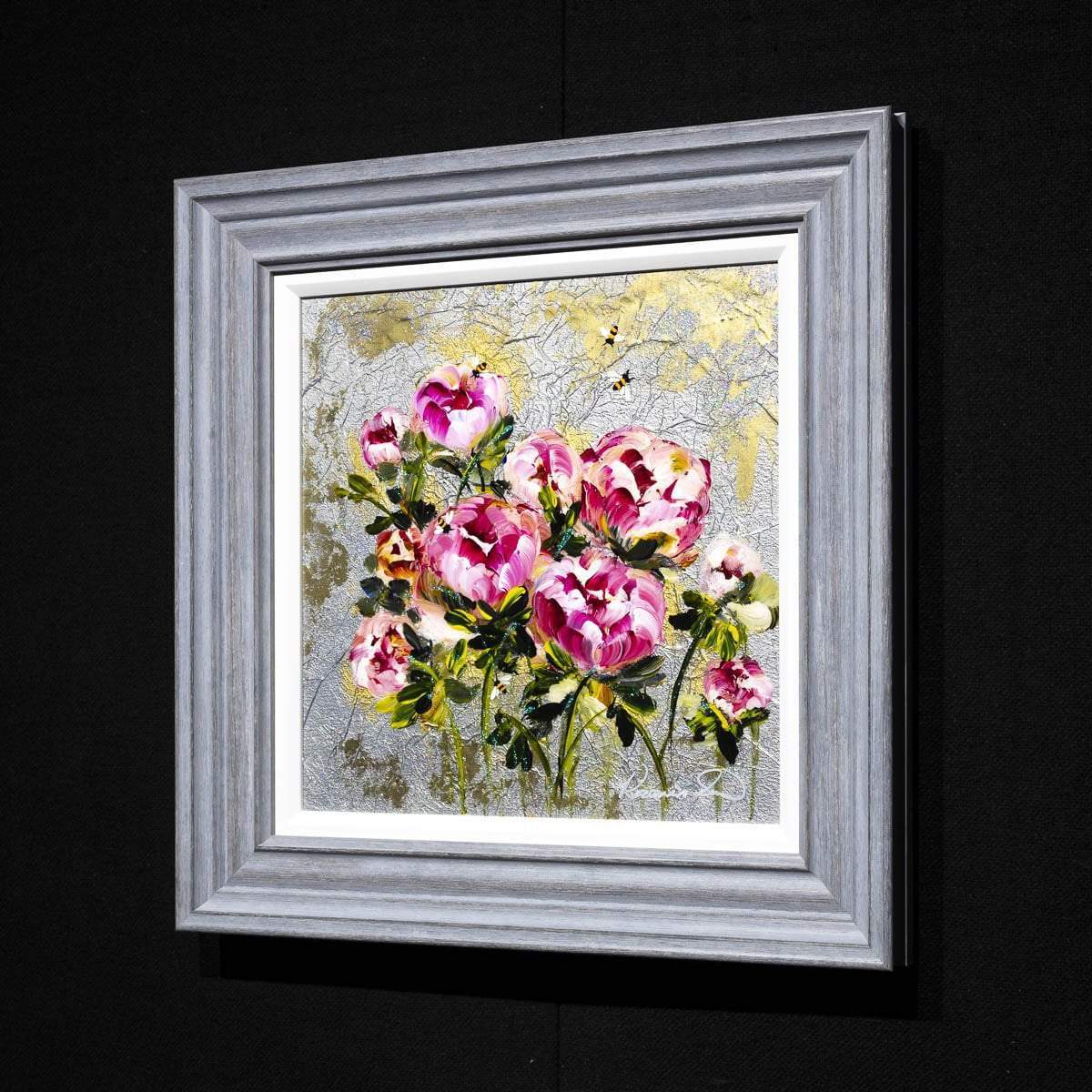 Pink Peonies - Original - SOLD by artist Rozanne Bell - Wyecliffe Galleries