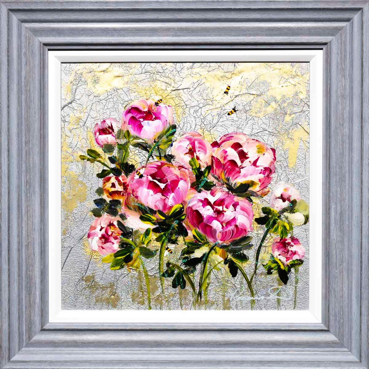 Pink Peonies - Original - SOLD by artist Rozanne Bell - Wyecliffe Galleries