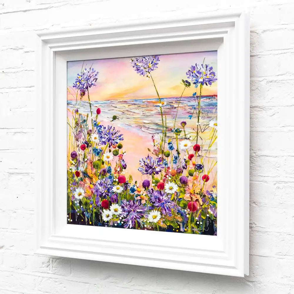 Pink Sands - Original - SOLD by artist Rozanne Bell - Wyecliffe Galleries