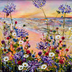 Pink Sands - Original - SOLD by artist Rozanne Bell - Wyecliffe Galleries