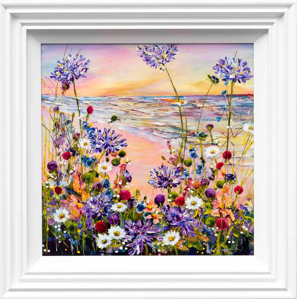 Pink Sands - Original - SOLD by artist Rozanne Bell - Wyecliffe Galleries