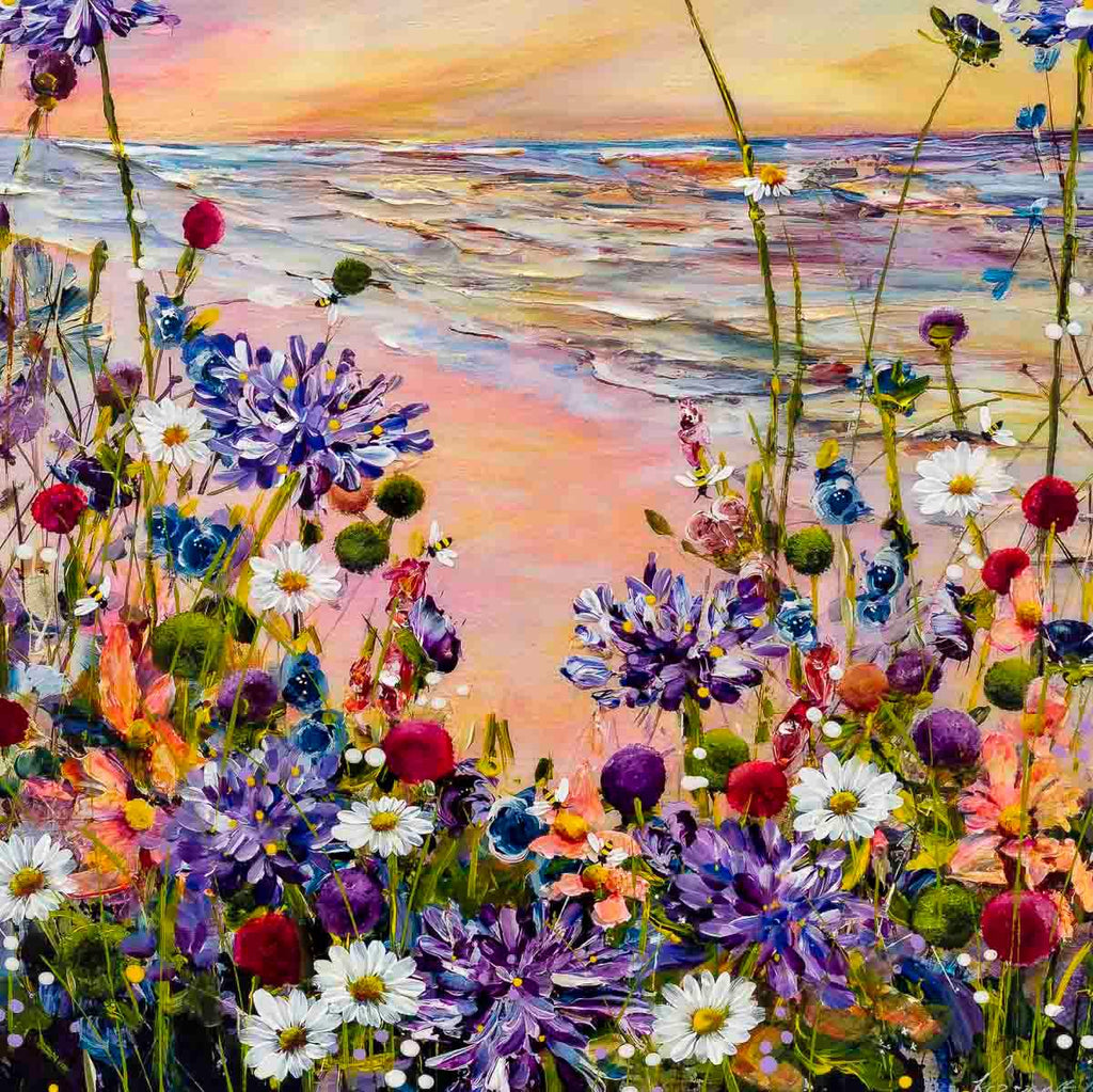 Pink Sands - Original - SOLD by artist Rozanne Bell - Wyecliffe Galleries