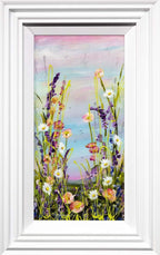 Pink Skies at Night - Original - SOLD by artist Rozanne Bell - Wyecliffe Galleries