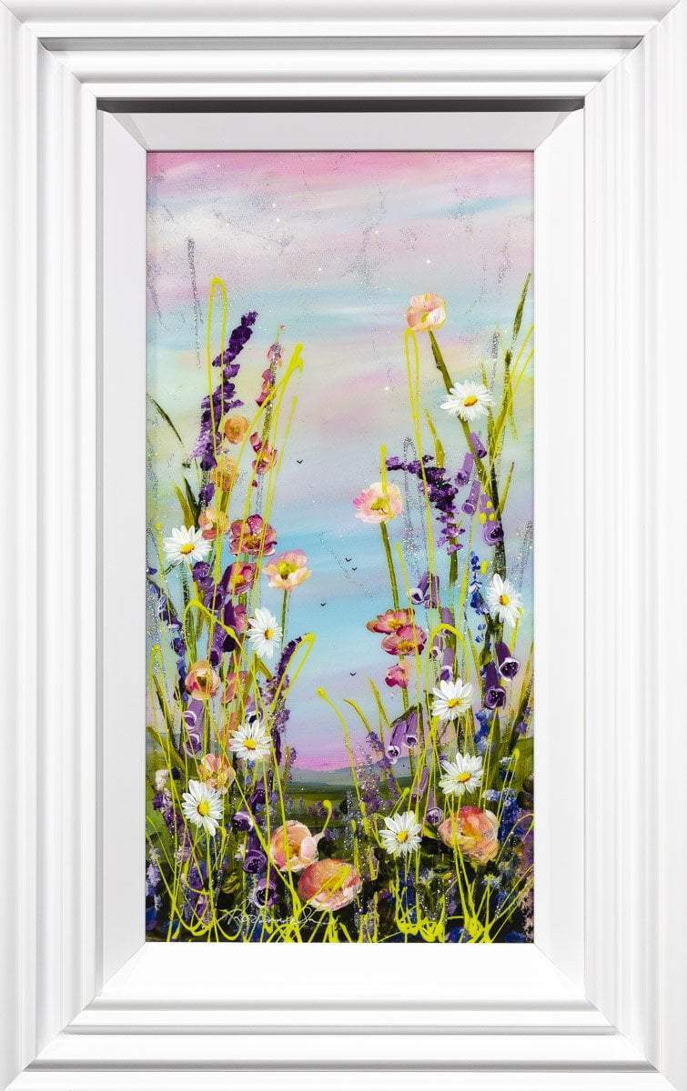 Pink Skies at Night - Original - SOLD by artist Rozanne Bell - Wyecliffe Galleries