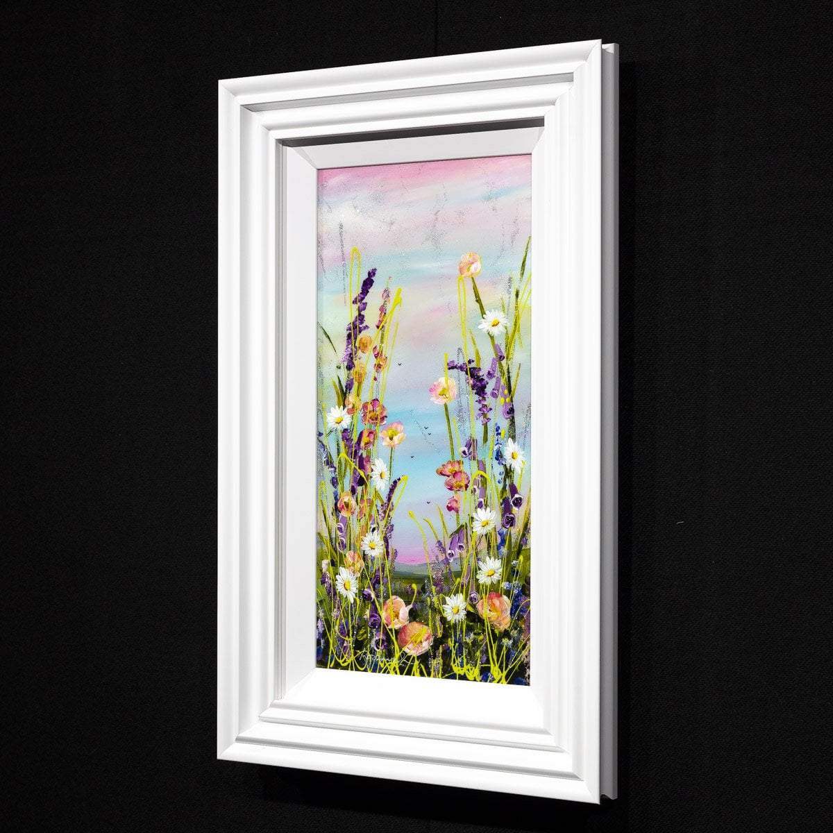 Pink Skies at Night - Original - SOLD by artist Rozanne Bell - Wyecliffe Galleries