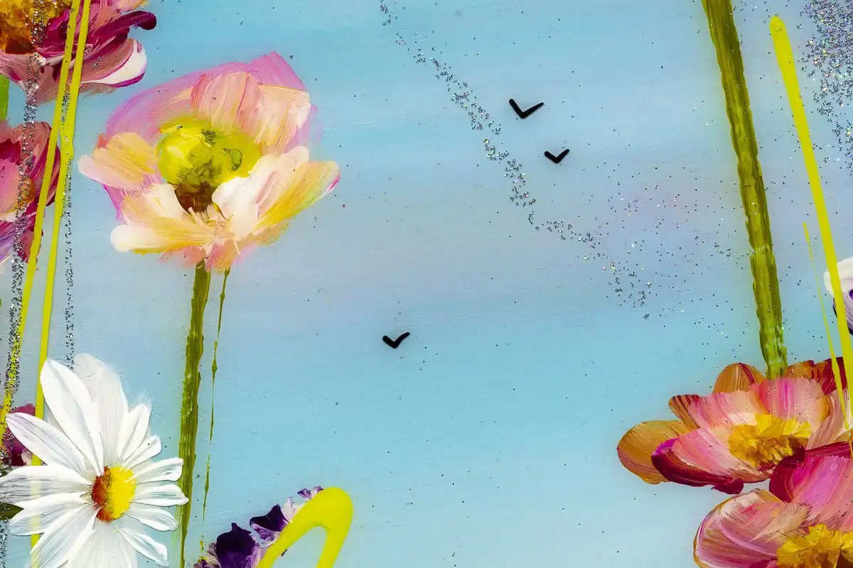 Pink Skies at Night - Original - SOLD by artist Rozanne Bell - Wyecliffe Galleries