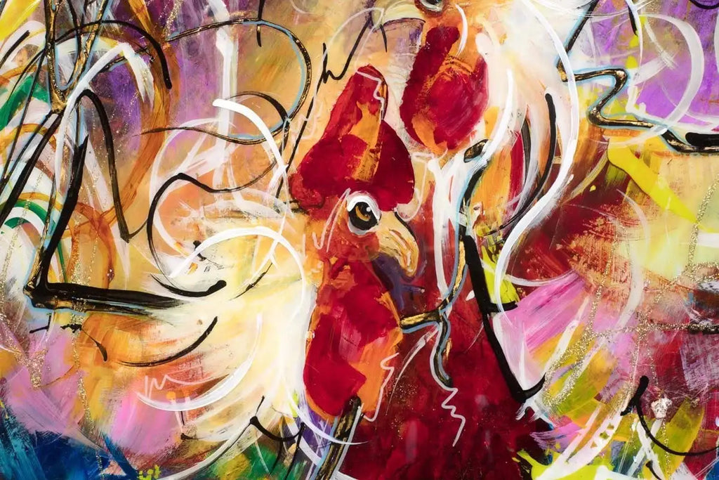 Pollo - Original - SOLD by artist Rozanne Bell - Wyecliffe Galleries