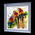 Polly, Percy and Peter - Original SOLD by artist Rozanne Bell - Wyecliffe Galleries