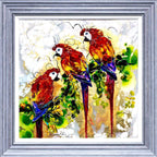 Polly, Percy and Peter - Original SOLD by artist Rozanne Bell - Wyecliffe Galleries