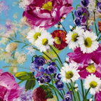 Pop Floral I - Original - SOLD by artist Rozanne Bell - Wyecliffe Galleries