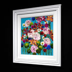 Pop Floral - Original - SOLD by artist Rozanne Bell - Wyecliffe Galleries