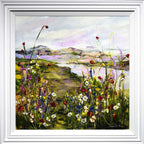 Poppies by the Lake - Original - SOLD by artist Rozanne Bell - Wyecliffe Galleries