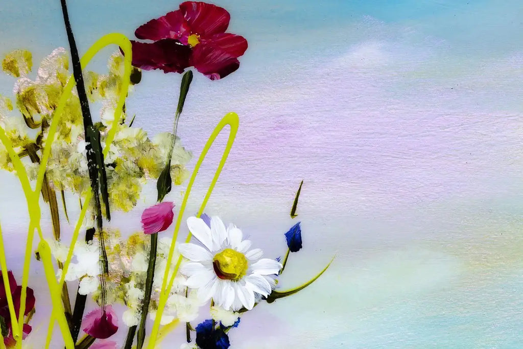 Poppies in Bloom - Original - SOLD by artist Rozanne Bell - Wyecliffe Galleries