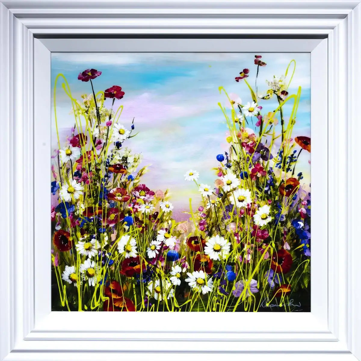 Poppies in Bloom - Original - SOLD by artist Rozanne Bell - Wyecliffe Galleries