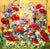 Poppies & Lavender - SOLD Rozanne Bell