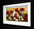 Poppy and Daisy Flourish - Original - SOLD by artist Rozanne Bell - Wyecliffe Galleries