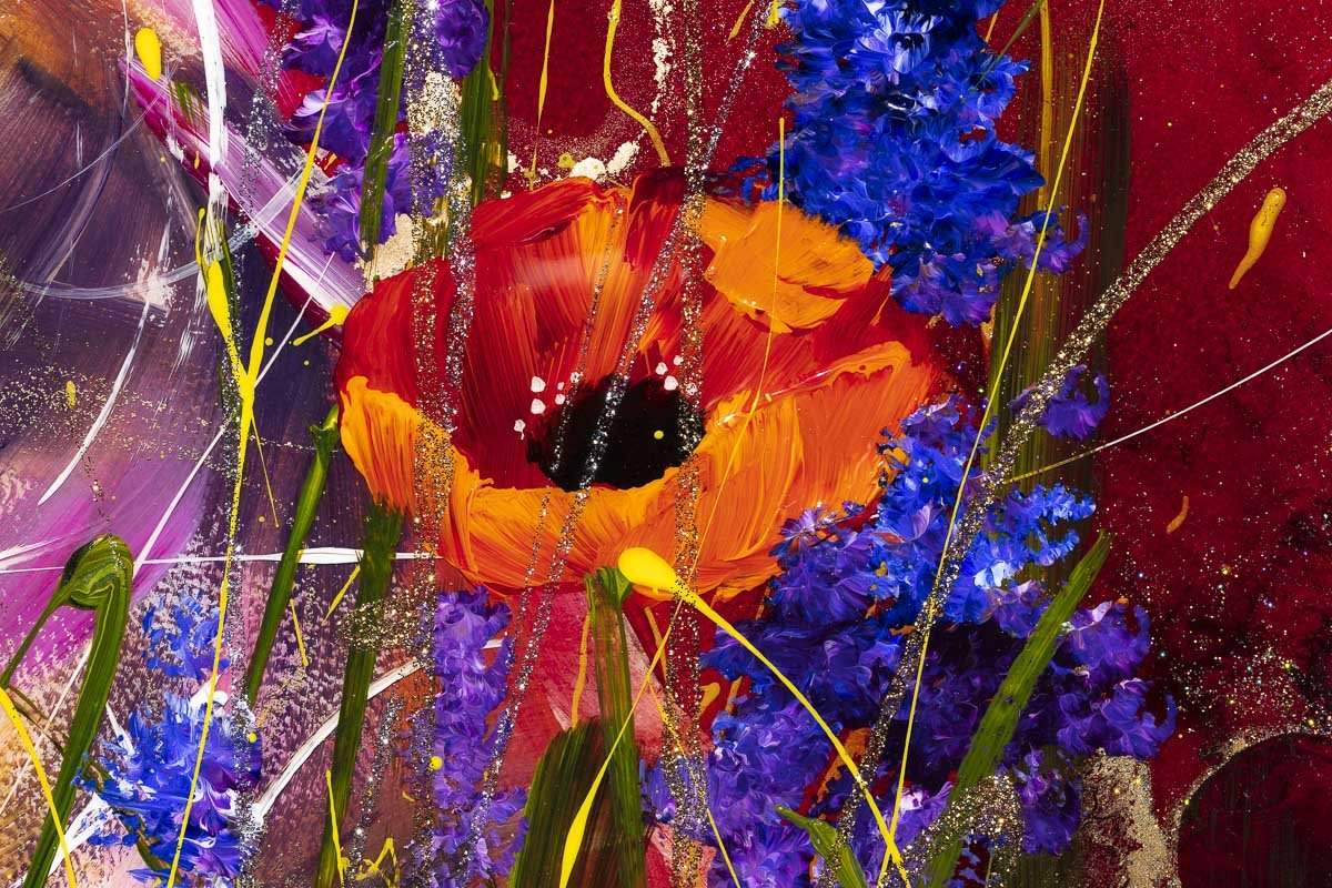 Poppy and Penny - Original - SOLD by artist Rozanne Bell - Wyecliffe Galleries