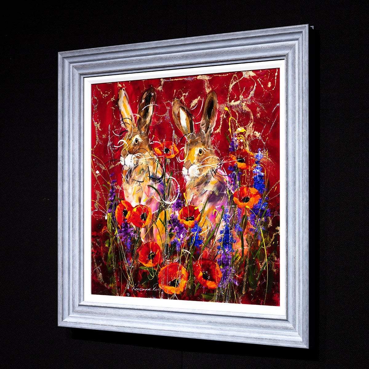 Poppy and Penny - Original Rozanne Bell Framed