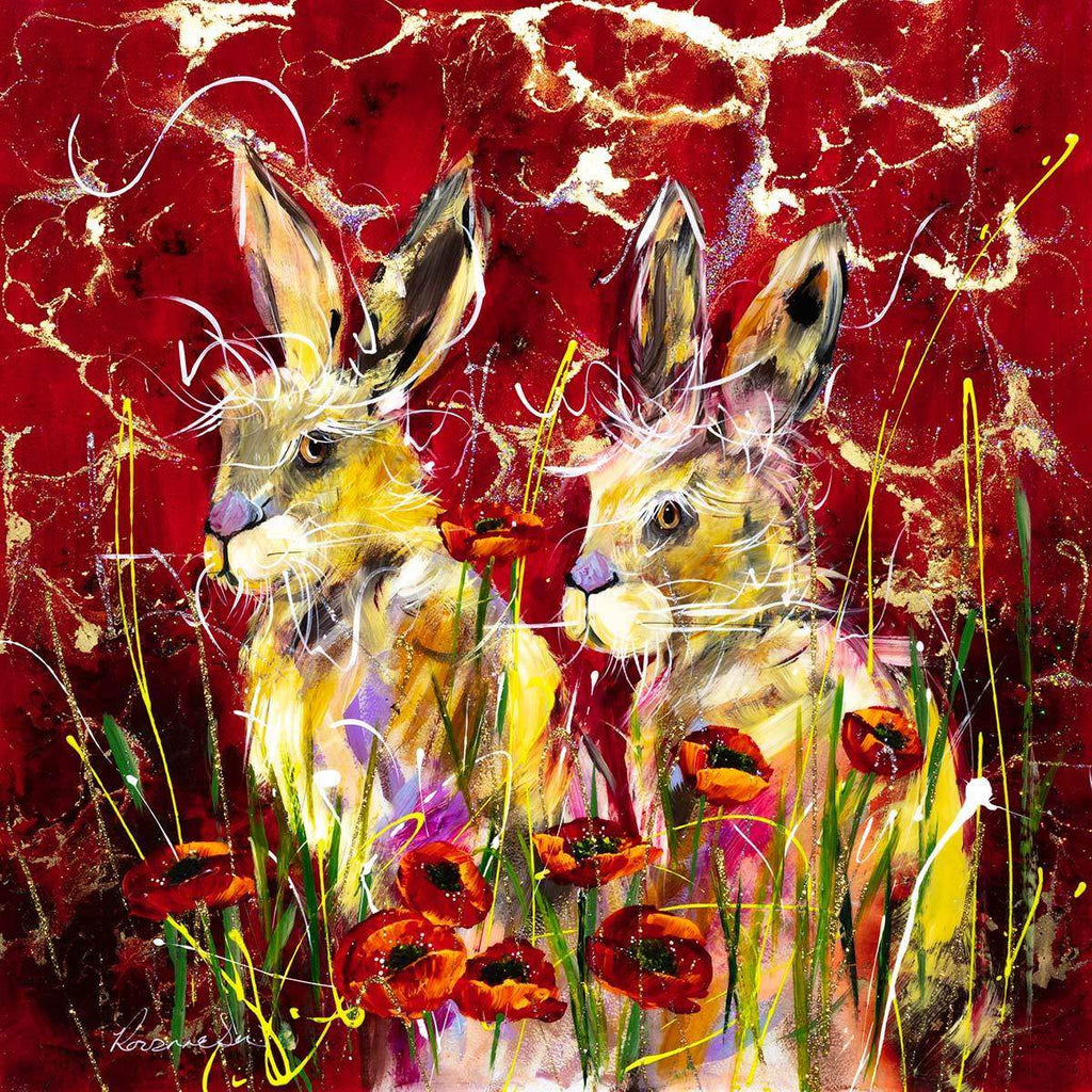 Poppy Love - Original - SOLD by artist Rozanne Bell - Wyecliffe Galleries