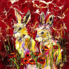 Poppy Love - Original - SOLD by artist Rozanne Bell - Wyecliffe Galleries