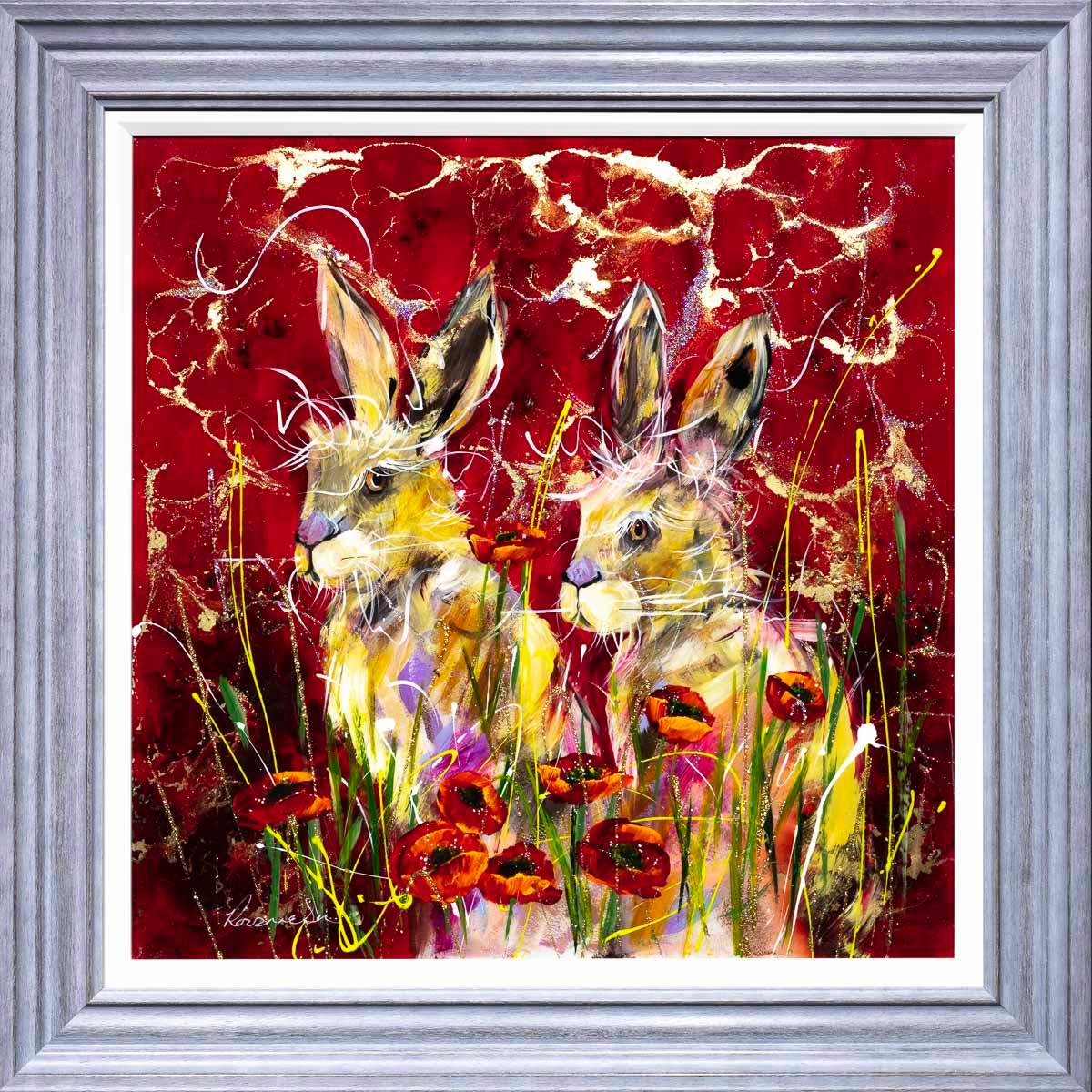 Poppy Love - Original - SOLD by artist Rozanne Bell - Wyecliffe Galleries