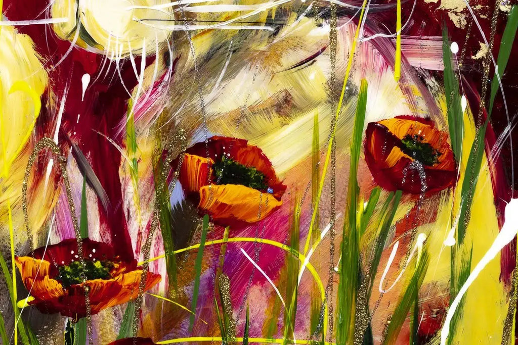 Poppy Love - Original - SOLD by artist Rozanne Bell - Wyecliffe Galleries