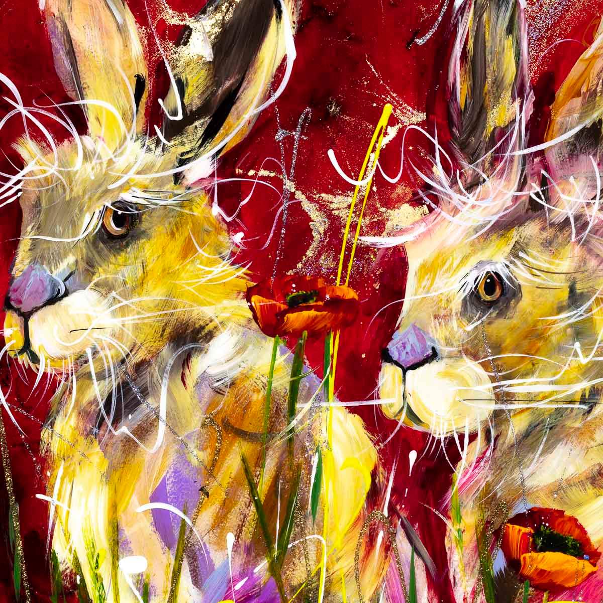 Poppy Love - Original - SOLD by artist Rozanne Bell - Wyecliffe Galleries