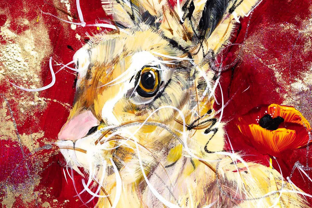 Poppy Pair - Original - SOLD by artist Rozanne Bell - Wyecliffe Galleries