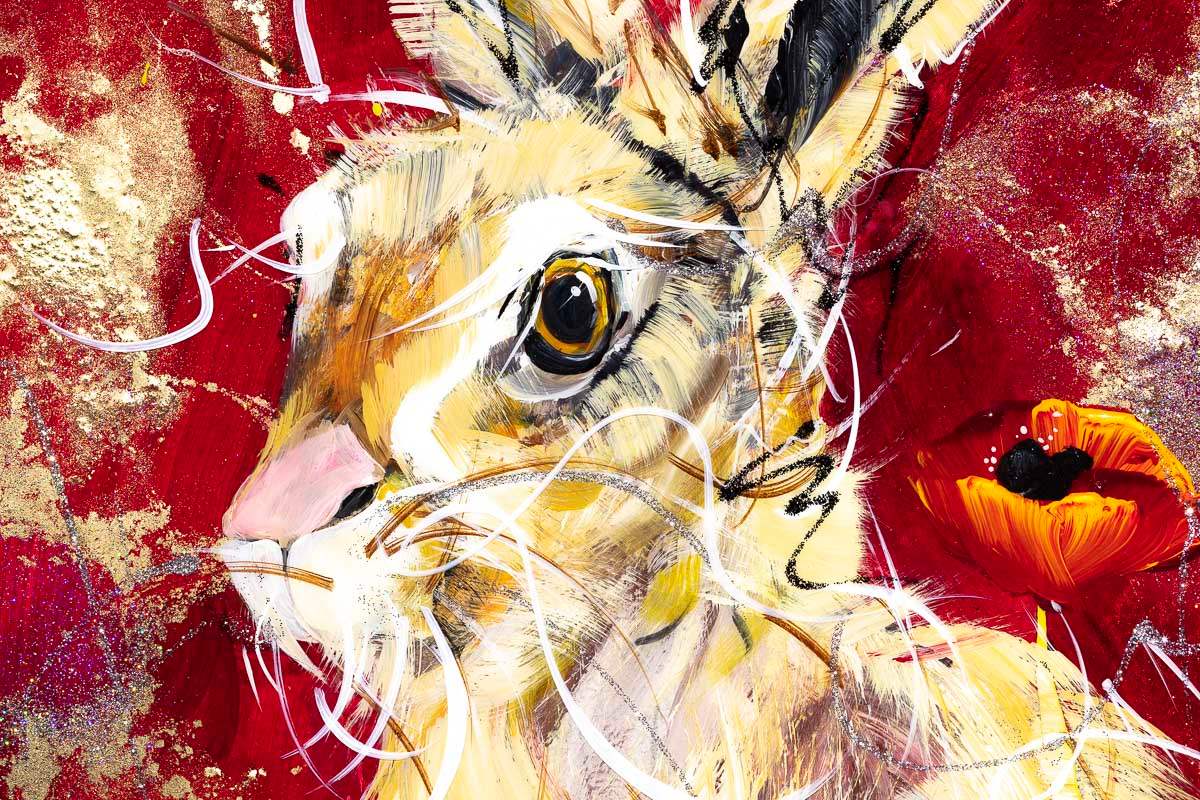 Poppy Pair - Original - SOLD by artist Rozanne Bell - Wyecliffe Galleries