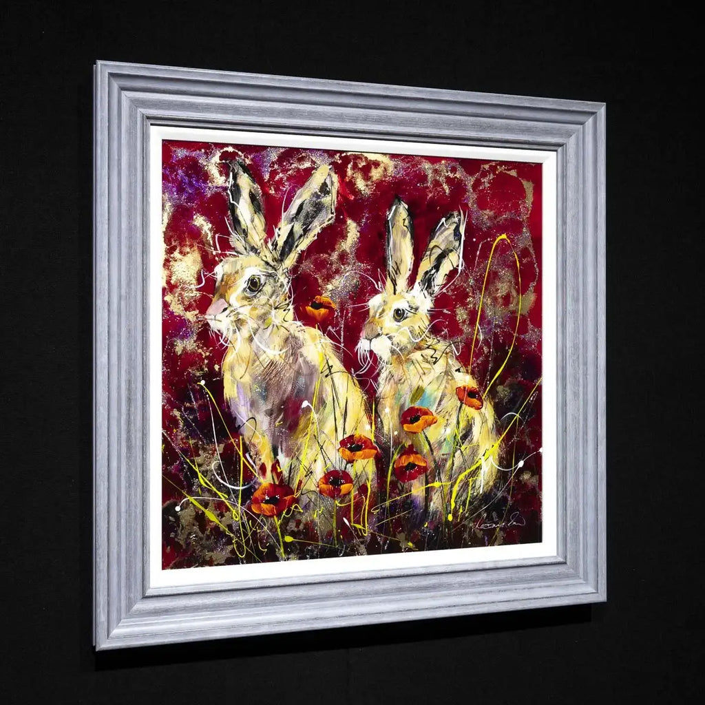 Poppy Pair - Original - SOLD by artist Rozanne Bell - Wyecliffe Galleries