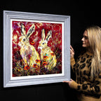 Poppy Pair - Original - SOLD by artist Rozanne Bell - Wyecliffe Galleries