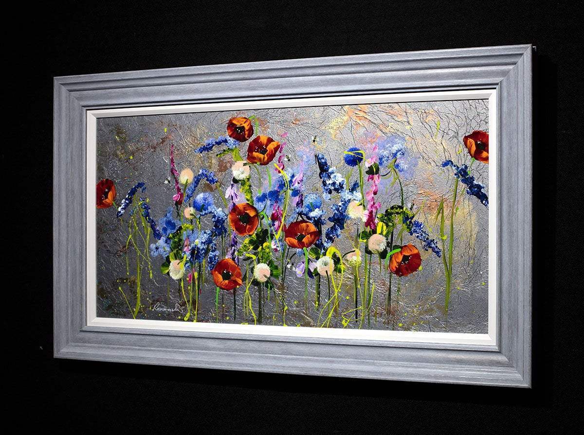 Poppy Panorama - Original - SOLD by artist Rozanne Bell - Wyecliffe Galleries