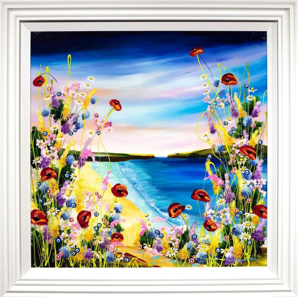Poppy Panorama - SOLD by artist Rozanne Bell - Wyecliffe Galleries